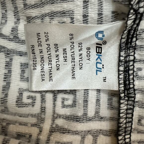 IBKUL Dress Icefil‎ COOL Zip Long Sleeve M Geo Key Black White Outdoor UPF 50 - Picture 6 of 9